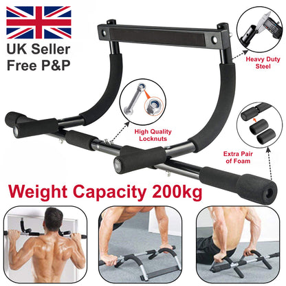 Doorway Pull up Bar Chinup Abdo Dip Station Situp Home Exercise Fitness Workout