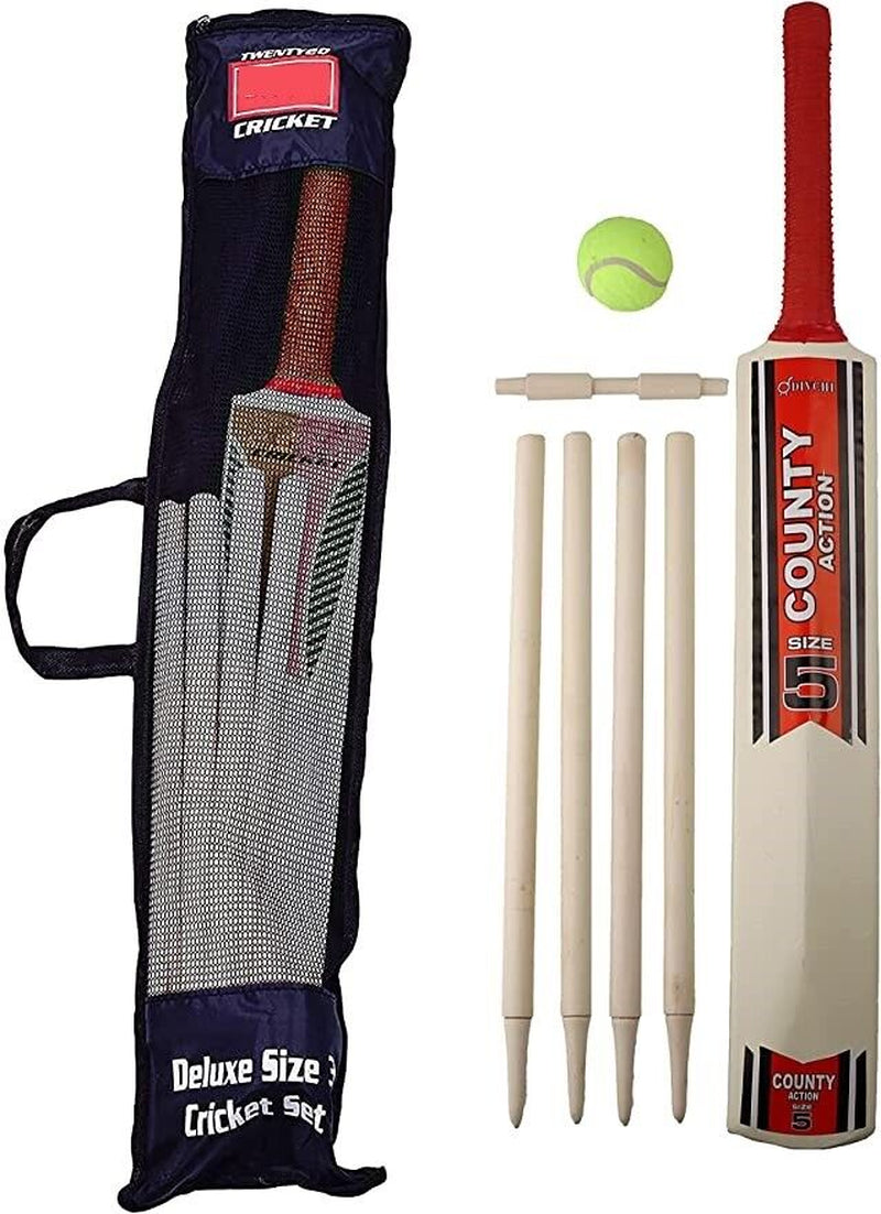 Cricket Set in Mesh Carry Bag Suitable for Approximate Ages 8-12 Years.Size 3/5