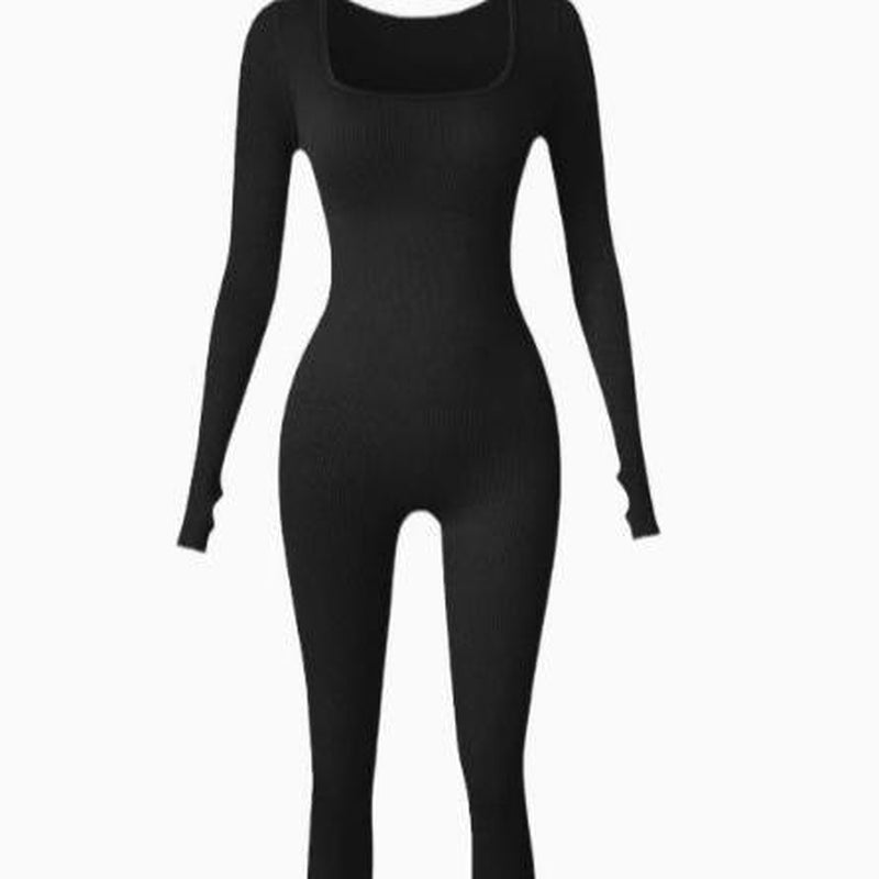 Women Yoga Jumpsuits,Body Shaper One-Piece Yoga Suit for Women 2025 Tight Top, Fitness ,One Piece Long Sleeve Leggings Romper Basic Womenswear Outfit