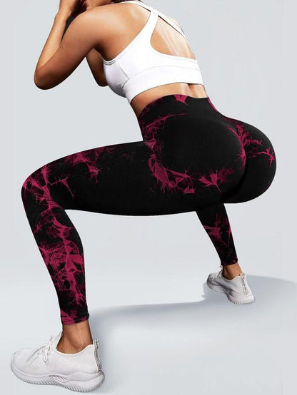 Women'S Tie Dye Print High Waist Sports Leggings, Comfy Breathable Skinny Pants, Gym Workout Running Yoga Pants, Back to School Outfits, Ladies Sportswear, Fall Outfits 2024, Gym Clothing, Leggings for Women