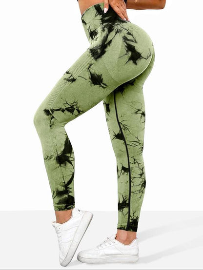 Women'S Tie Dye Print High Waist Sports Leggings, Comfy Breathable Skinny Pants, Gym Workout Running Yoga Pants, Back to School Outfits, Ladies Sportswear, Fall Outfits 2024, Gym Clothing, Leggings for Women